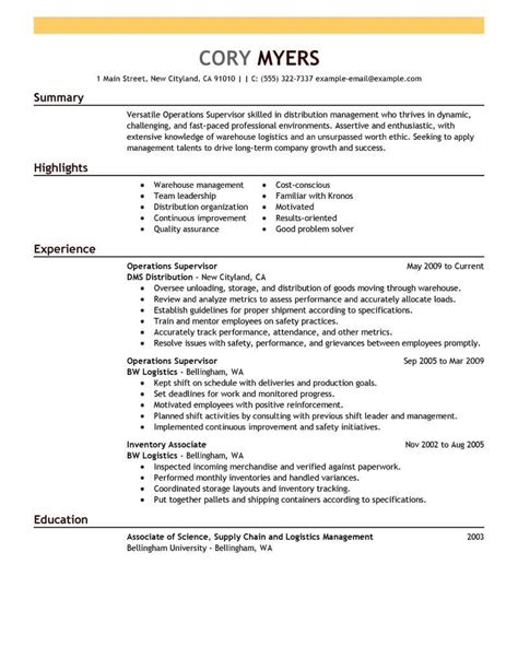 Sample resume management trainee position